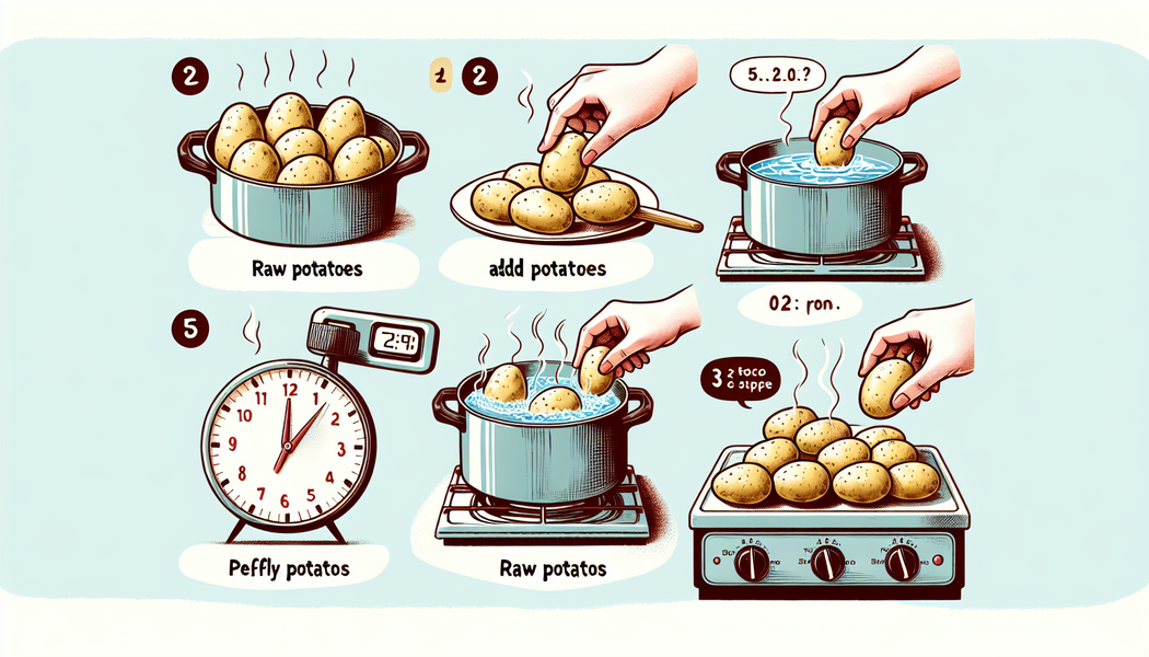 Kochzeit für festkochende Kartoffeln: ca 15-20 Minuten - Kartoffeln kochen: wie lange?